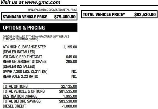 2025 GMC Sierra 1500 AT4X