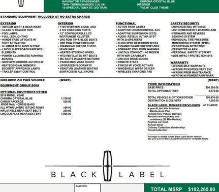 2019 Lincoln Navigator Black Label