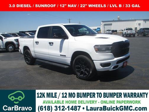Bright White Clearcoat 2023 RAM 1500 Laramie