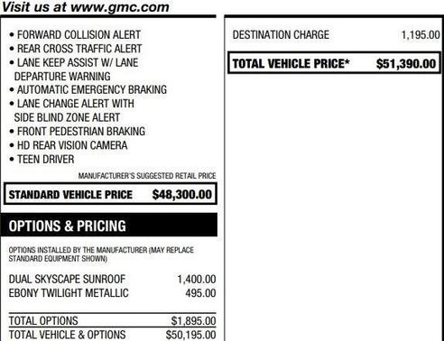 2020 GMC Acadia Denali