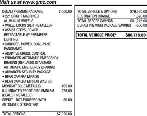 2021 GMC Yukon Denali