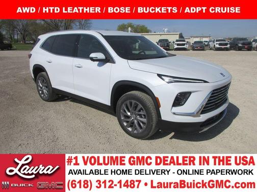 White Tri-Coat 2026 Buick Enclave Preferred