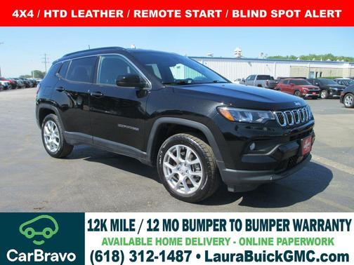 Diamond Black 2023 Jeep Compass Latitude Lux
