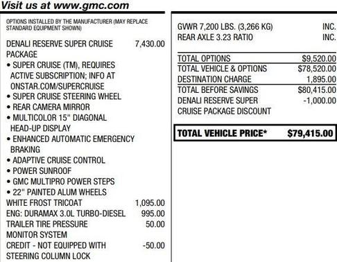 2023 GMC Sierra 1500 Denali