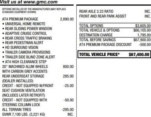 2022 GMC Sierra 1500 AT4