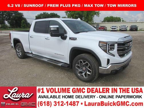 Glacier White 2026 GMC Sierra 1500 SLT