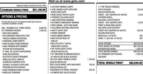 2022 GMC Sierra 2500 AT4