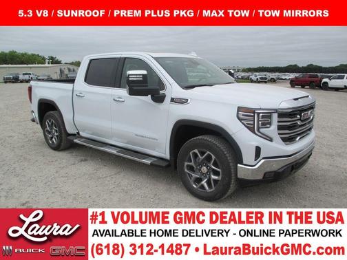 Glacier White 2026 GMC Sierra 1500 SLT