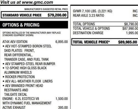 2024 GMC Sierra 1500 AT4X