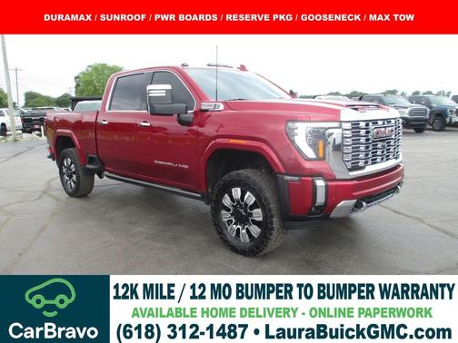 Volcanic Red 2024 GMC Sierra 2500 Denali