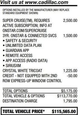2023 Cadillac Escalade Sport Platinum