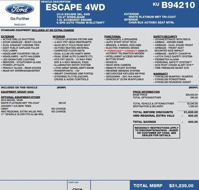 2019 Ford Escape SEL