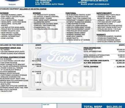 Antimatter Blue Metallic 2024 Ford F-150 XLT