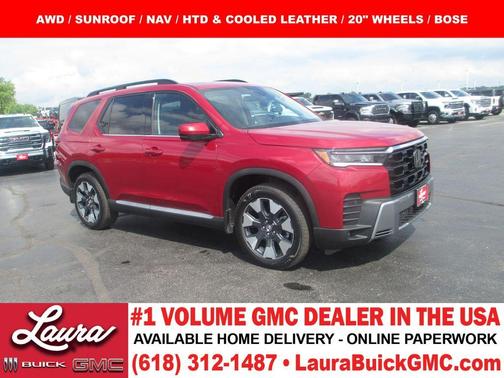 Radiant Red Metallic II 2026 Honda Pilot Elite