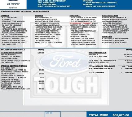 2019 Ford F-150 Platinum