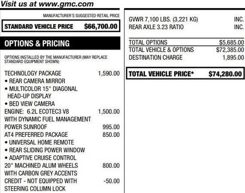 2023 GMC Sierra 1500 AT4