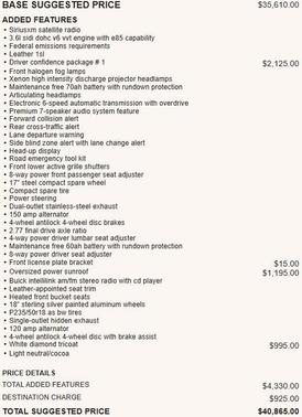 2014 Buick LaCrosse Leather