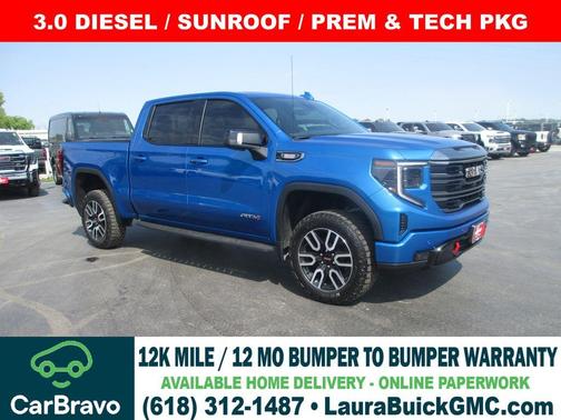 Dynamic Blue Metallic 2024 GMC Sierra 1500 AT4