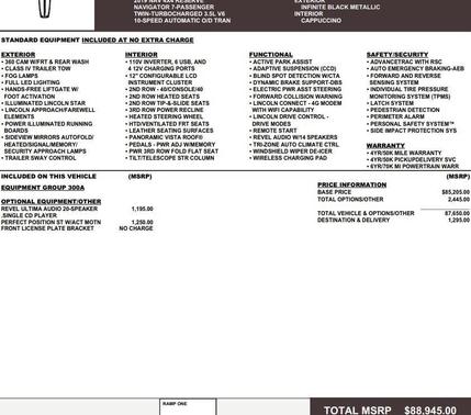 2019 Lincoln Navigator Reserve