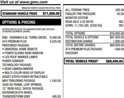 2025 GMC Sierra 2500 AT4