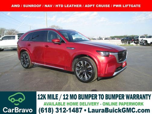 Soul Red Crystal Metallic 2024 Mazda CX-90 3.3 Turbo S
