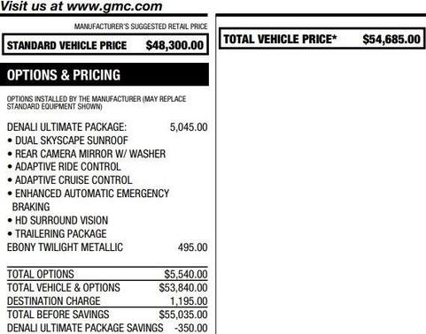 2021 GMC Acadia Denali