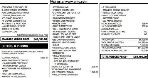 2019 GMC Sierra 1500 SLE