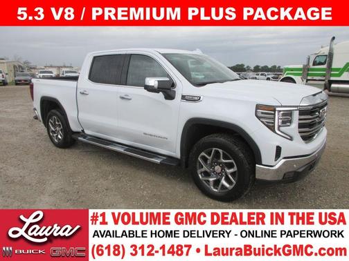 Glacier White 2026 GMC Sierra 1500 SLT