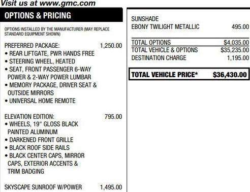 Ebony Twilight Metallic 2020 GMC Terrain SLT