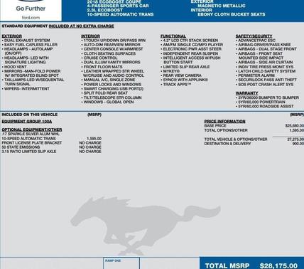 2018 Ford Mustang EcoBoost