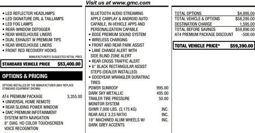 2020 GMC Sierra 1500 AT4