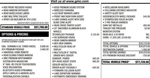 2020 GMC Sierra 2500 AT4