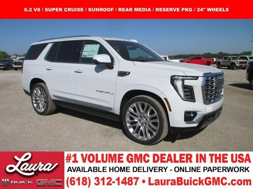 Glacier White 2026 GMC Yukon Denali