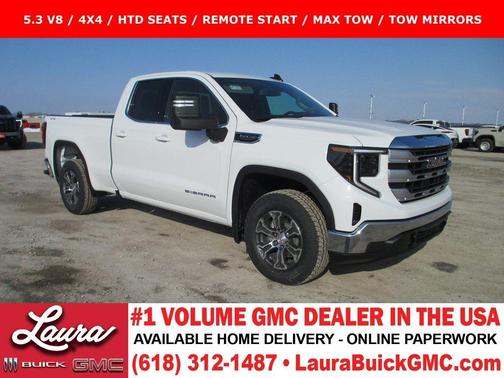 Summit White 2026 GMC Sierra 1500 SLE