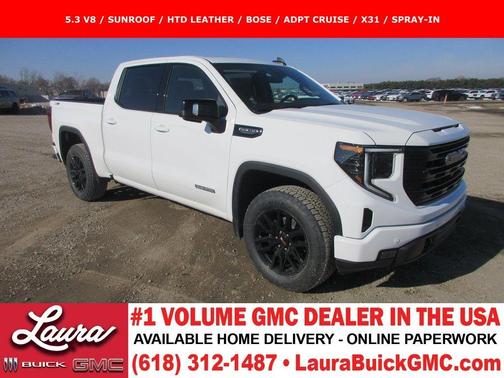 Summit White 2026 GMC Sierra 1500 Elevation