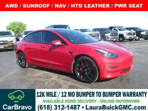 Red Multi 2022 Tesla Model 3 Performance