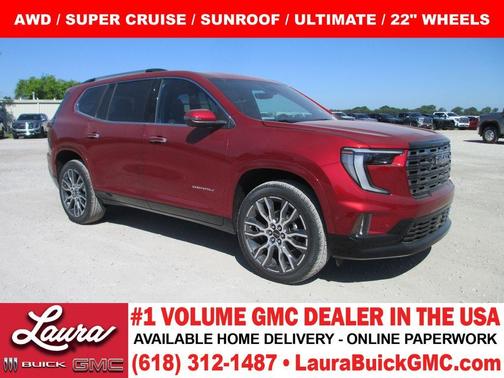 Volcanic Red 2026 GMC Acadia DENALI ULTIMATE