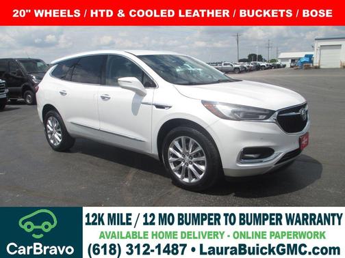 White Frost Tri-Coat 2019 Buick Enclave Premium