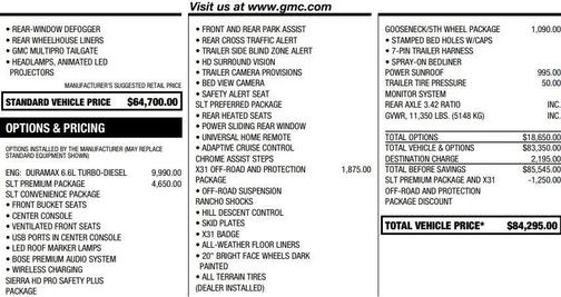 2025 GMC Sierra 2500 SLT