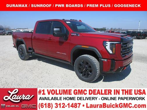 Volcanic Red 2026 GMC Sierra 3500 AT4