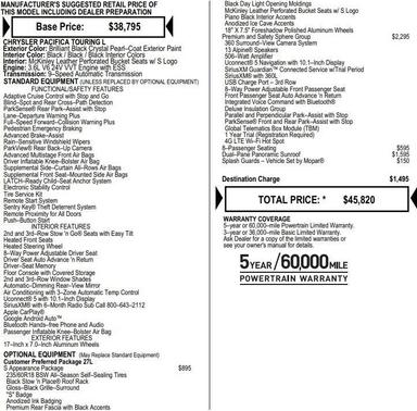 2021 Chrysler Pacifica Touring-L