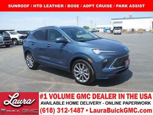 Ocean Blue Metallic 2026 Buick Encore GX Avenir