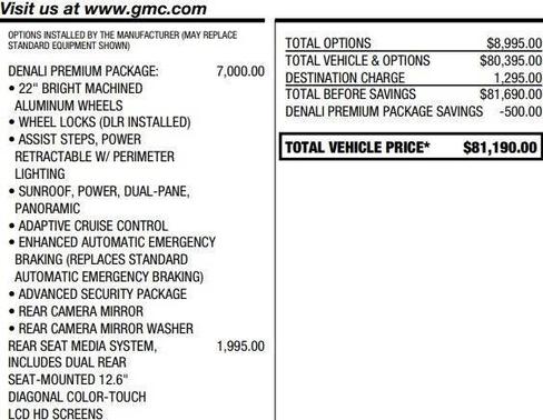 2021 GMC Yukon Denali