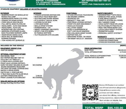 2024 Ford Bronco Raptor