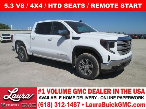 Summit White 2026 GMC Sierra 1500 SLE