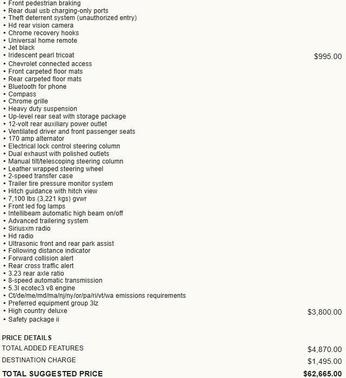 2019 Chevrolet Silverado 1500 High Country