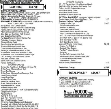 2022 Chrysler Pacifica Limited