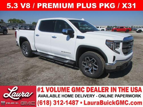 Summit White 2026 GMC Sierra 1500 SLT