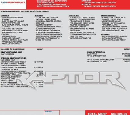 2023 Ford F-150 Raptor