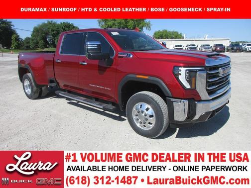 Volcanic Red 2026 GMC Sierra 3500 SLT